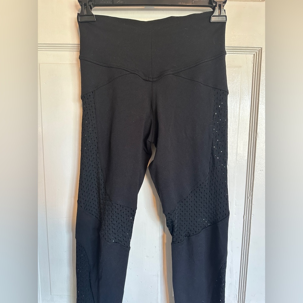 BootyQueen Sleek Black Mesh Leggings - Picture 5 of 12